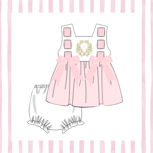 RTS PIMA Letter Embroidery Diaper Set