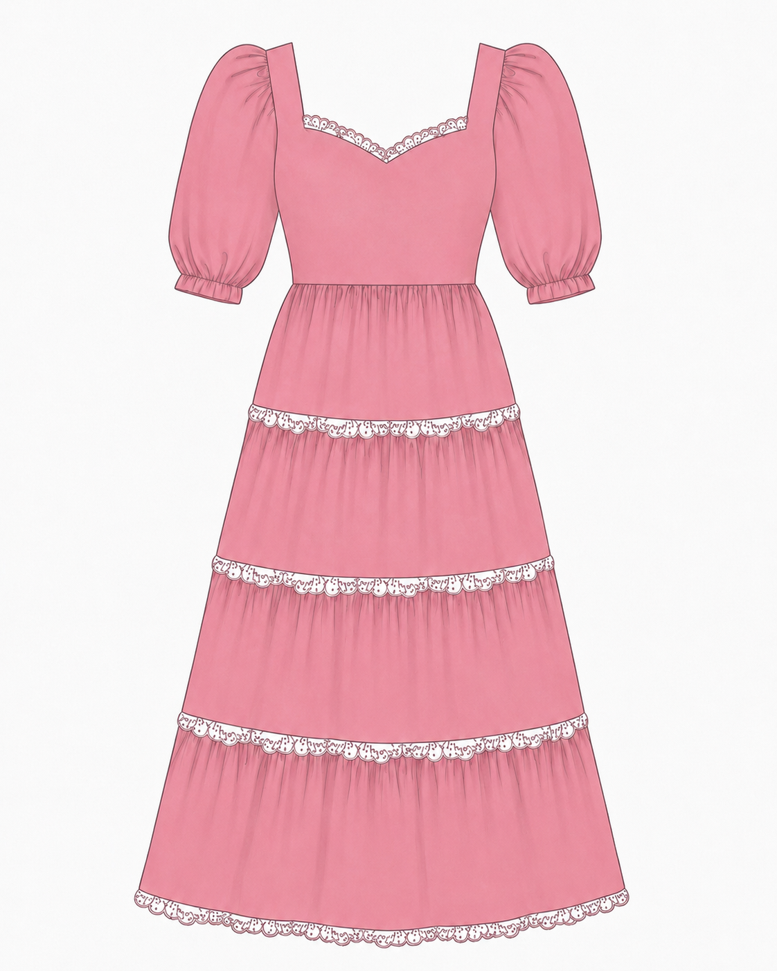 PO37: Pink Velvet Mom Dress (October TAT)