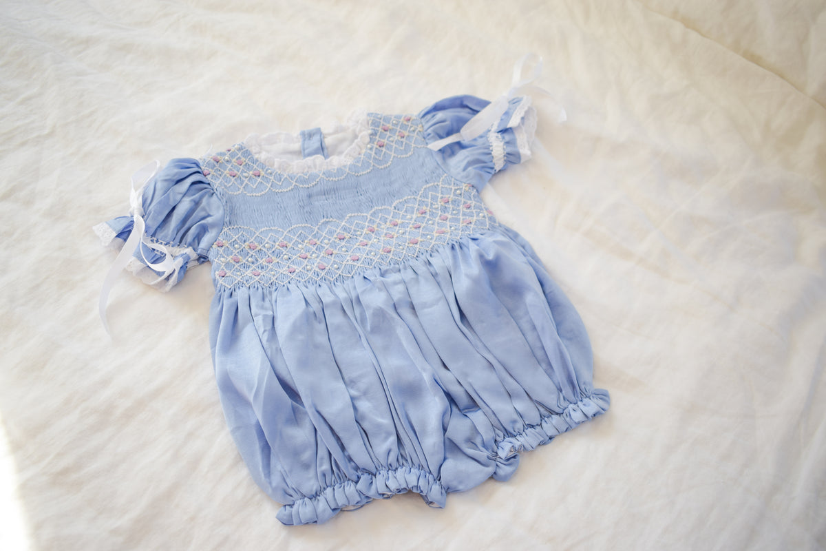 RTS Blue Satin Heirloom Bubble