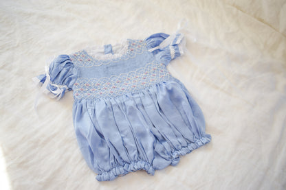 RTS Blue Satin Heirloom Bubble