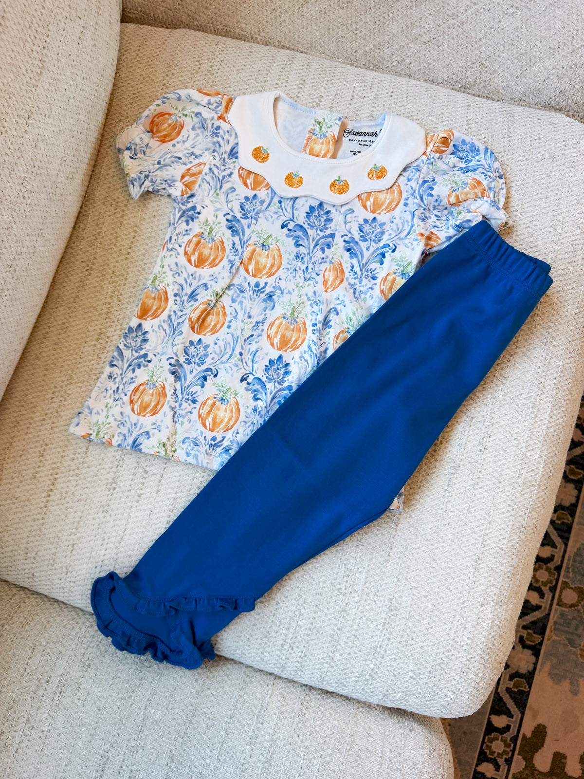 RTS Pumpkin Toile Pant Set