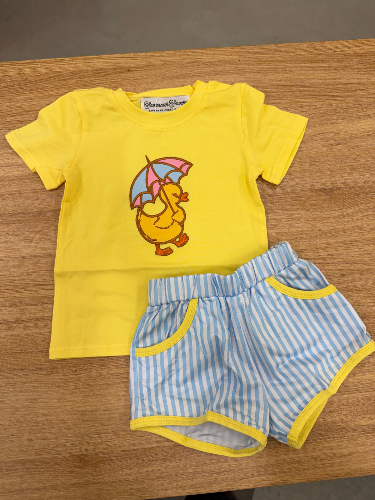 RTS Rainy Day Duck Boys Short Set