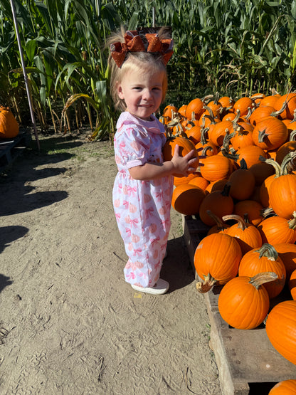 RTS Satin Ribbon Pumpkins Jumper