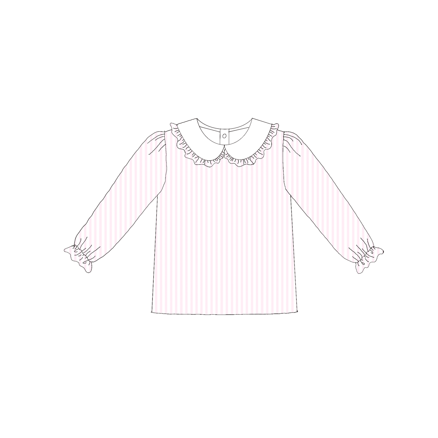 RTS Long Sleeve Pink Stripe Undershirt
