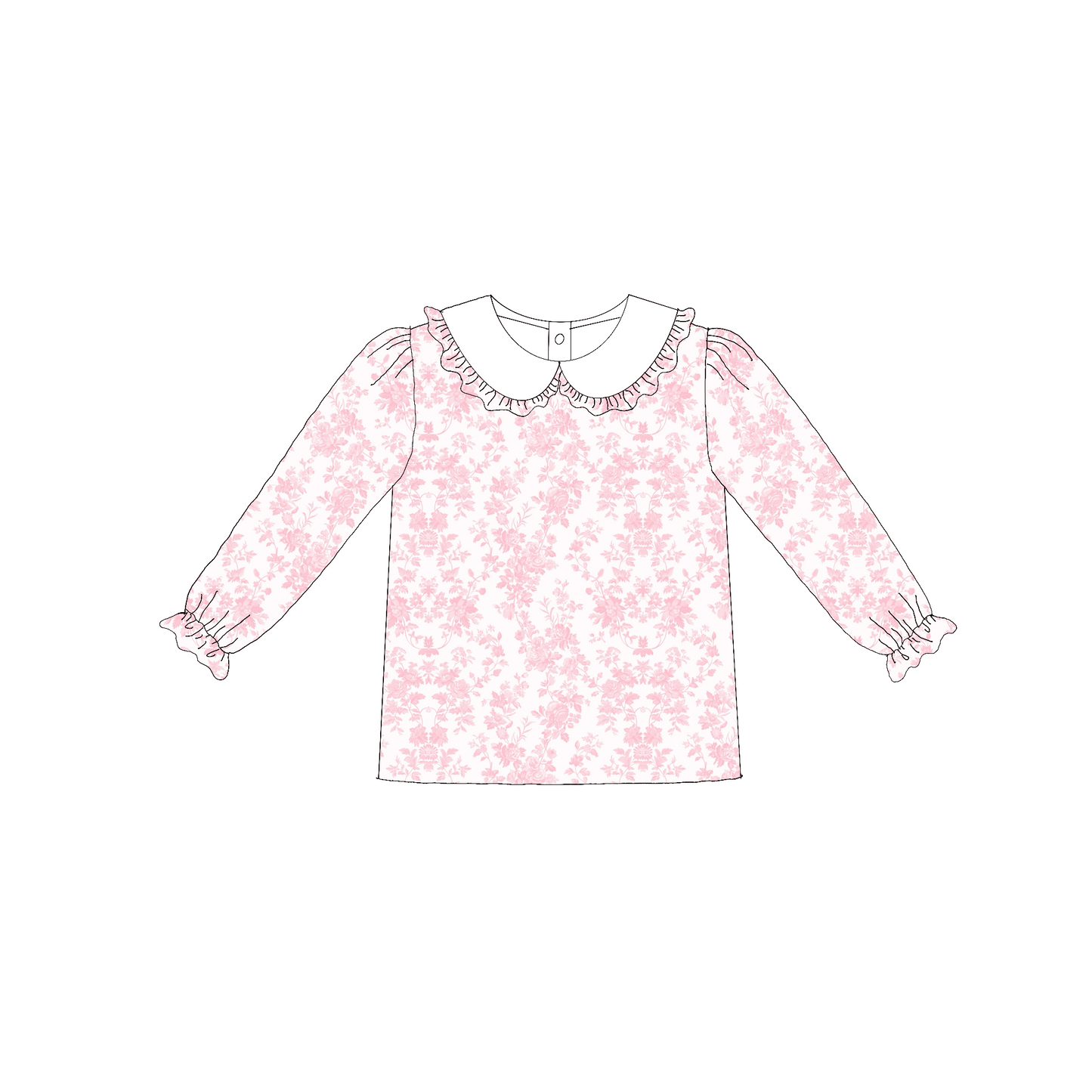RTS Long Sleeve Pink Toile Undershirt