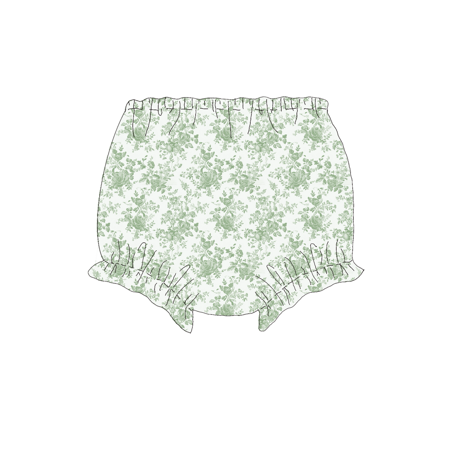 RTS DIAPER COVER ONLY Sage Toile