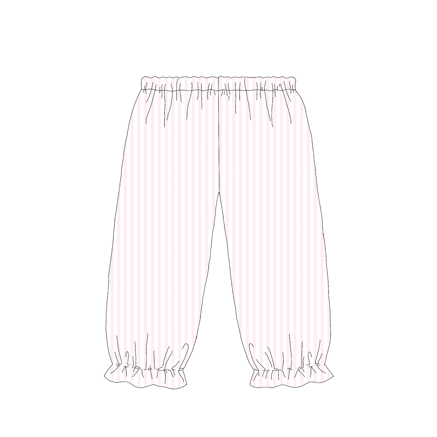 RTS PANT ONLY Pink Stripe