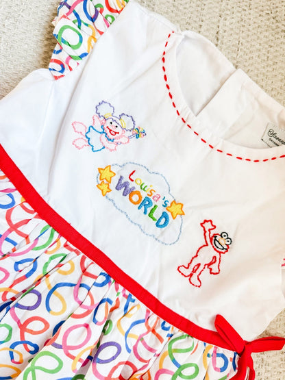 RTS ELMO'S World Diaper Set DRESS LENGTH 4T and UP