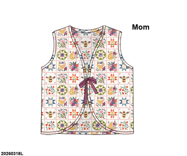 RTS Purple Quilted Mom Vest