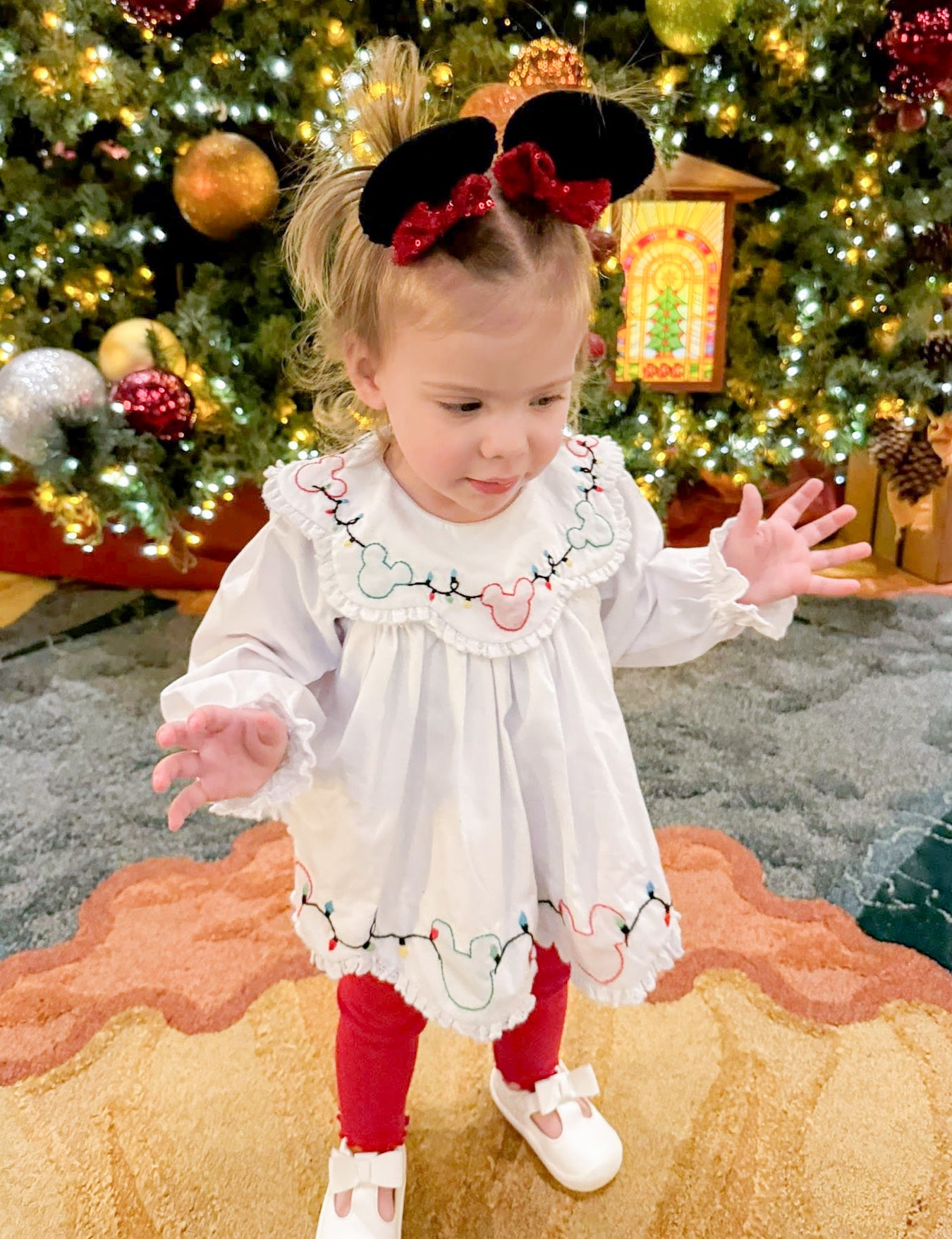 PO38: Christmas Mouse Shadow Embroidery Diaper Set (October TAT)