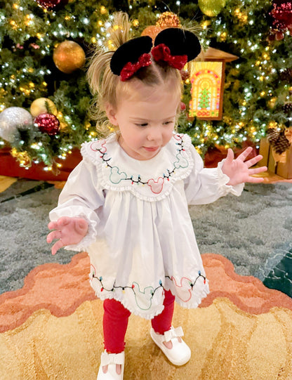 PO38: Christmas Mouse Shadow Embroidery Diaper Set (October TAT)