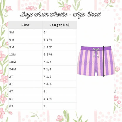 RTS Boys Striped Swim Shorties