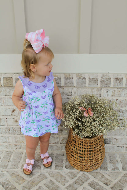 RTS Lavender Butterflies Diaper Set