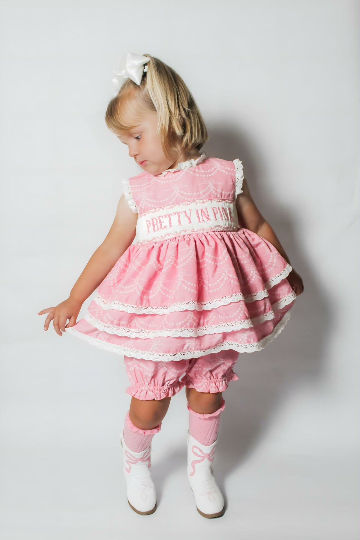 RTS Pretty in Pink Bloomer Set