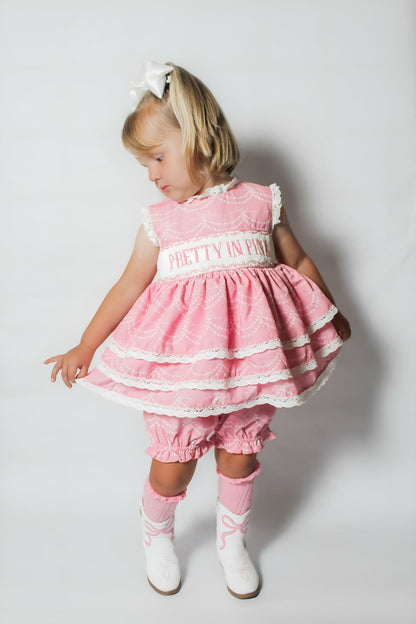 RTS Pretty in Pink Bloomer Set