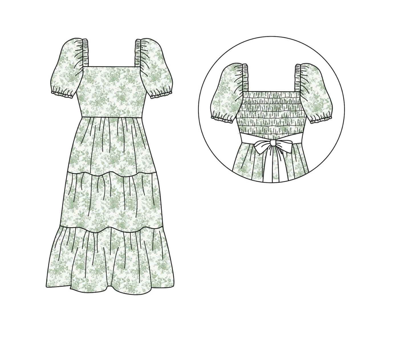 RTS Sage Toile Mom Match